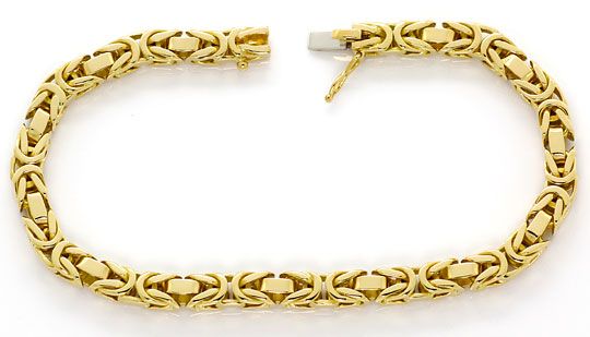 Foto 1 - Massives Königsketten Armband Kastenverschluss 18K Gold, K2634