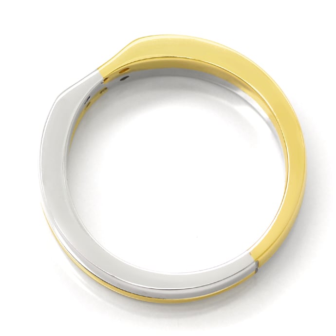 Foto 3 - Markanter Designer-Ring 6 Brillanten in Bicolor Gold, S2321