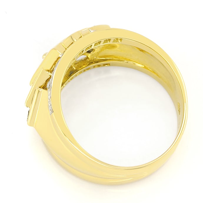 Foto 3 - Moderner Saphire-Diamanten-Ring in 18K Gold, S5388