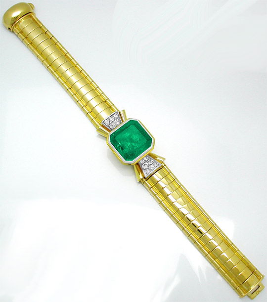 Foto 3 - 20,5ct Turbo Smaragd Brillant-Armband Schmuck, S7455