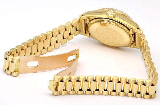 Foto 4 - Rolex Damen Uhr Datejust Oyster Perpetual, Gold, U1148